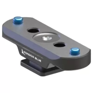 Image of Kondor Blue NATO Rail to Hot Shoe Adapter for Remote Trigger Top Handles Black