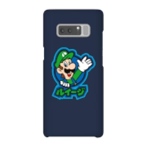 Image of Nintendo Super Mario Luigi Kanji Phone Case - Samsung Note 8 - Snap Case - Gloss