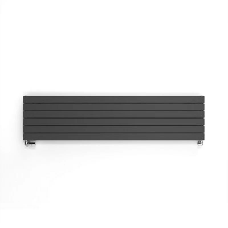Image of Terma Forte Metallic Grey Hydronic Horizontal Or Vertical Designer 4167Btu Radiator, (W)440mm X (H)1800mm