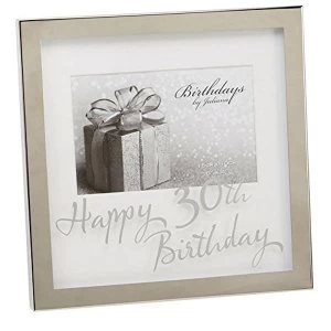 Image of 6" x 4" - Birthdays by Juliana Silverplated Box Frame - 30th