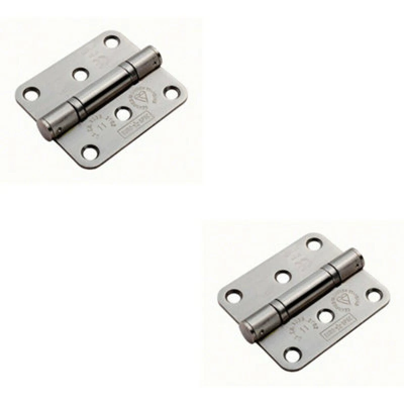 Image of Loops 2x PAIR 76 x 67 x 2.5mm Ball Bearing Hinge Satin Stainless Steel Interior Door Metallics unisex