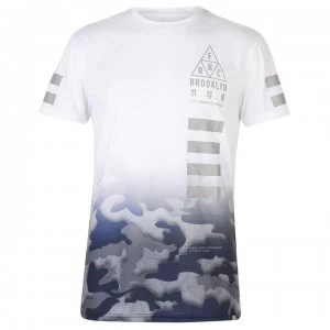 image of Fabric Sublimation T Shirt Mens - Camo Fade