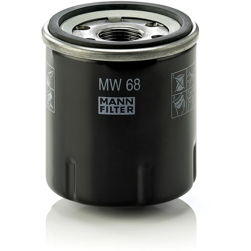 Image of MANN-FILTER MW 68 Oil filter Spin-on Filter, with one anti-return valve Oil Filter (7)
