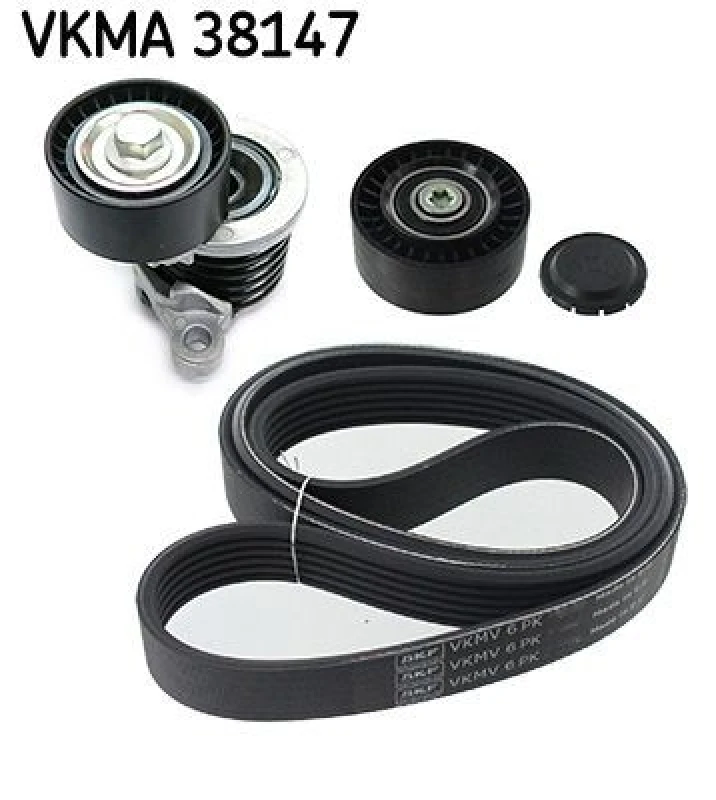 Image of SKF V-Ribbed Belt Set SKF VKMA 38147