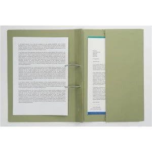 Guildhall Transfer Spring File 315gsm Back Pocket Foolscap Green