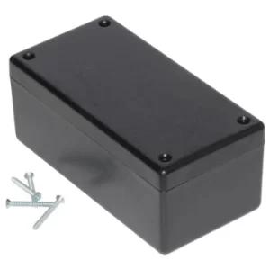 image of Hammond 1594DSBK Heavy Duty GPABS Enclosure 131 x 66 x 55mm Black