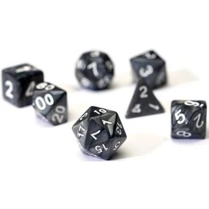 image of Sirius Dice - Pearl Charcoal Grey Poly Set