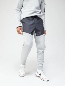 image of Nike Tech Fleece/Nylon Mix Pants - Dark Grey