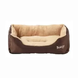 Image of Bunty Deluxe Small Soft Dog Bed - Brown