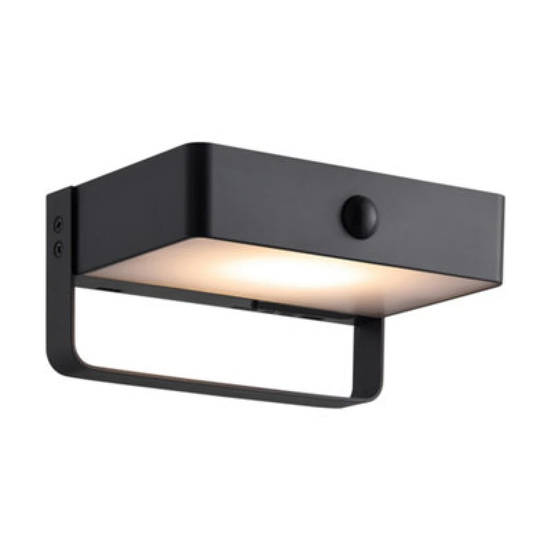 Image of Nordlux Saulio Outdoor Aluminium Wall Light Black,battery Led
