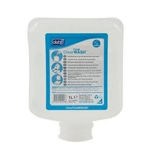 image of DEB 1 Litre Foaming Soap Refill Clear N03869