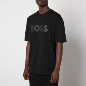 Image of BOSS Green Mens Tee Lotus T-Shirt - Black - L