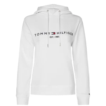 image of Tommy Hilfiger Essential Hilfiger Hoodie - White YBR