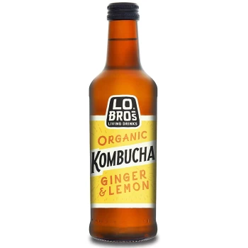 Image of Lo Bros Living Drinks Kombucha Ginger & Lemon 330ml