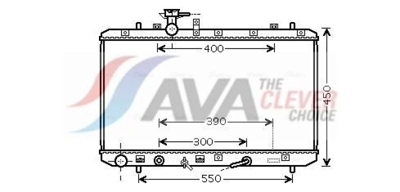 Image of Engine radiator AVA COOLING SYSTEMS SZA2085