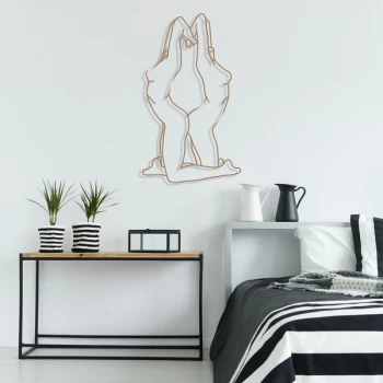 Image of Womans - Copper Copper Decorative Metal Wall Accessory