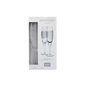 Image of Monsoon Filigree Champagne Flute Pack Of 2