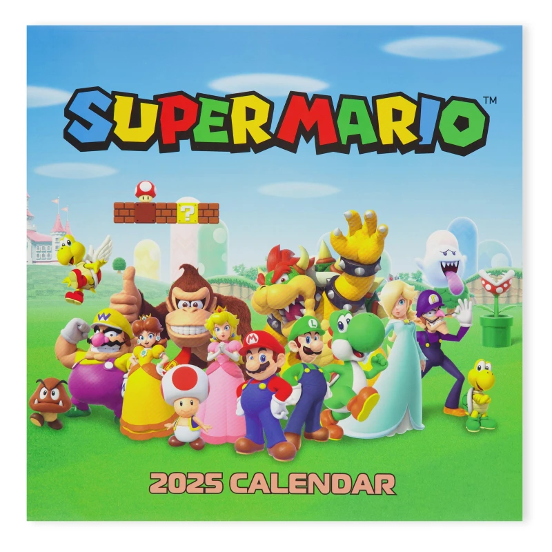 Image of Super Mario 2025 Calendar Adults - Multi Multi One Size
