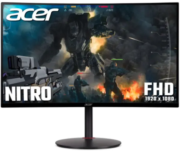 image of Acer Nitro 23.6" XZ240QP Full HD Curved Gaming LED Monitor