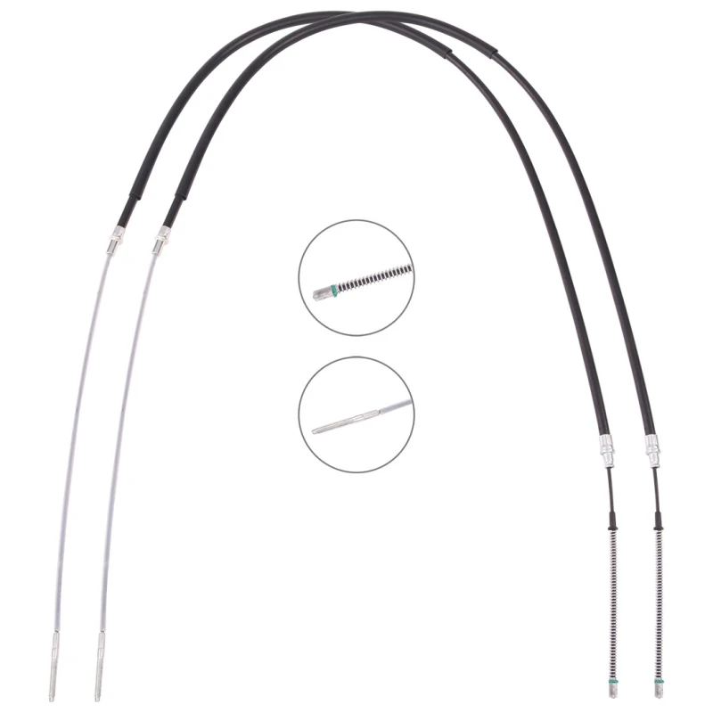 Image of RIDEX 124C1134 Brake Cable Rear, 1760/1088+1760/1088mm Cable,parking brake (124)