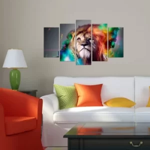 Image of 5MX-17 Multicolor Decorative MDF Painting (5 Pieces)