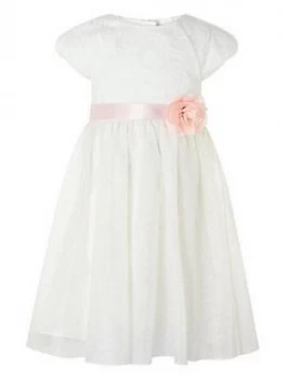 Monsoon Girls Melody Sparkle Dress - Ivory, Size 11 Years, Women