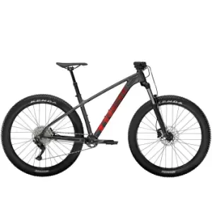 image of 2022 Trek Roscoe 6 Hardtail mountain Bike in Lithium Grey/Cobra Blood