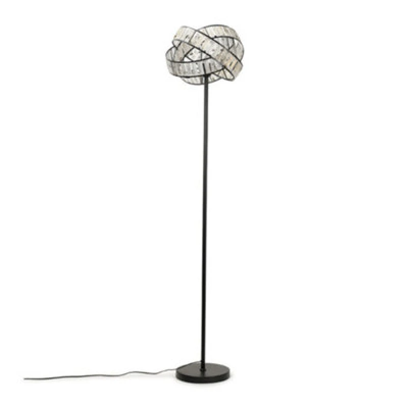 Image of ValueLights Hudson Jewel Twist Floor Lamp Natural
