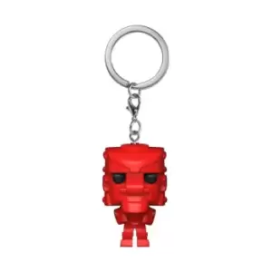 image of Retro Toys Mattel RockEmSockEmRobot Red Funko Pop! Keychain