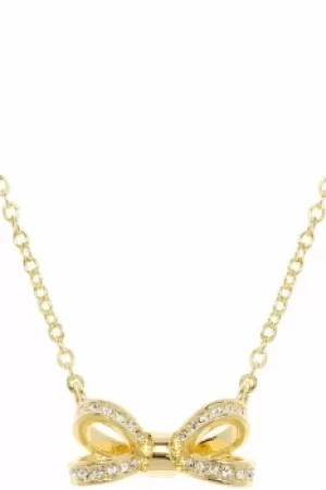 Image of Ted Baker Ladies Gold Plated Olessi Mini Opulent Pave Bow Necklace TBJ1561-02-02