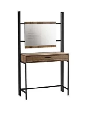 Image of Lpd Furniture Hoxton Dressing Table And Mirror Set