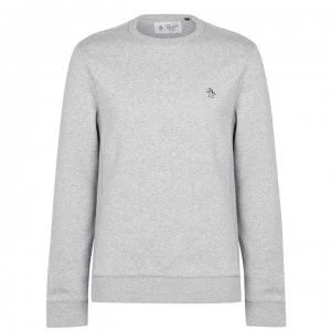 Image of Original Penguin Original Fleece Crew Sweater - Grey 080