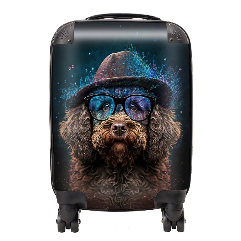 Image of Warren Reed Designer Labradoodle Dog Splashart Suitcase - Small