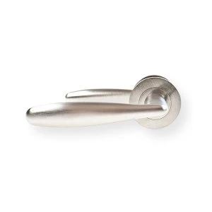 image of LocksOnline Stylo Lever Handle Set on Round Rosette