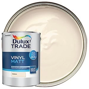 Image of Dulux Trade Vinyl Matt Emulsion Paint - Magnolia 5L