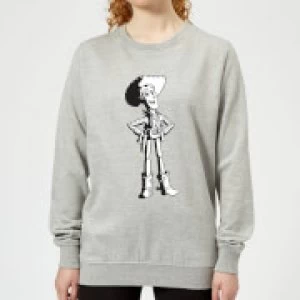 image of Toy Story Sheriff Woody Womens Sweatshirt - Grey - 3XL