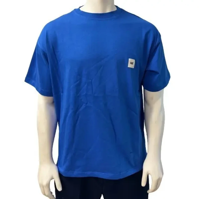 Image of Caterpillar T-Shirt Caterpillar Oversized Cat Labelled Bleu Unisex XS