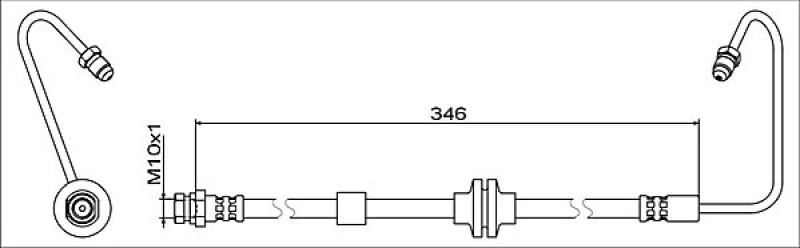 Image of Brake hose METZGER 4119371