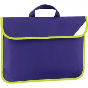 image of Enhanced-Vis Book Bag - 4 Litres (One Size) (Purple) - Quadra