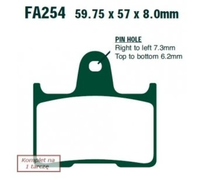 Image of EBC Brakes FA254V Brake pad set Brake Pad Set,disc brake (402)