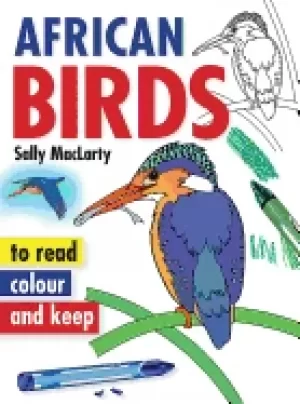 Image of african birds to read colour and keep