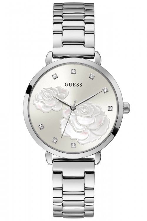 image of Guess Multicolour And Silver 'Sparkling Rose' Fashion Watch - GW0242L1