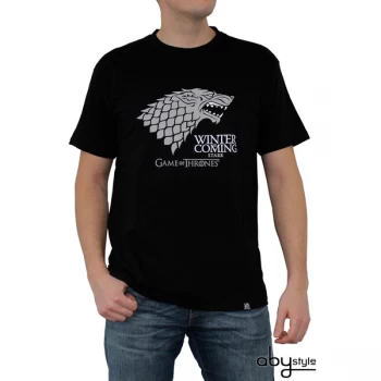 Image of Game Of Thrones - Winter Is Coming Mens XX-Large T-Shirt - Black