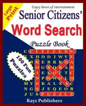 Image of Senior Citizens' Word Search Puzzle Book by Rays Publishers