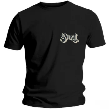 image of Ghost - Pocket Logo Unisex XX-Large T-Shirt - Black