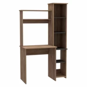 Image of Vegas tall workstation with keyboard shelf and storage unit