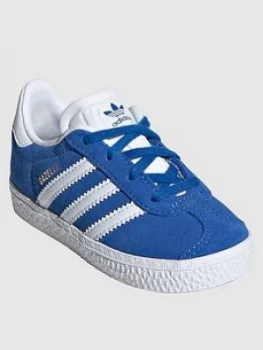 Image of Adidas Originals Infant Gazelle I Trainers - Blue