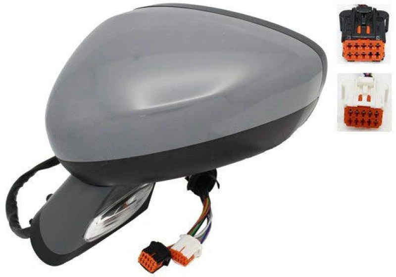 Image of ALKAR 6147868 Wing mirror Left, Electric, Convex, primed Outside Mirror (50)