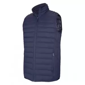Image of Kariban Mens Quilted Lightweight Down Bodywarmer (L) (Navy)