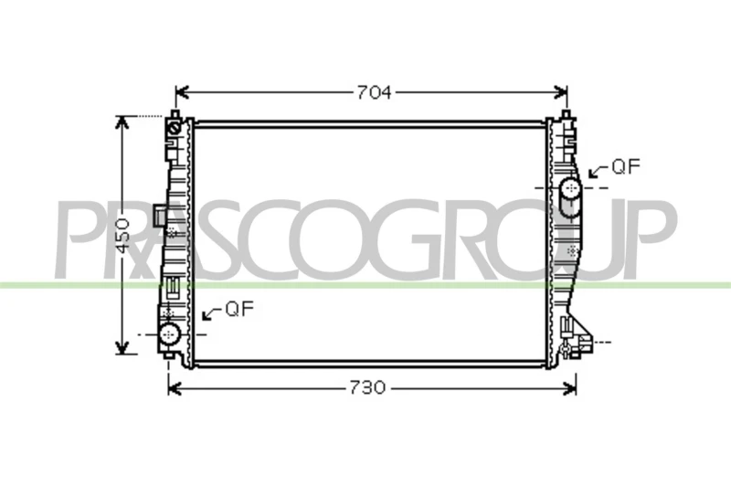 Image of PRASCO Engine radiator PRASCO AA090R001
